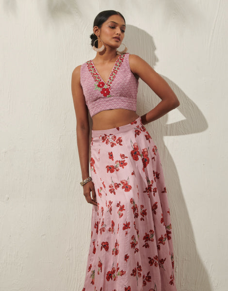 Floral Lehenga Set
