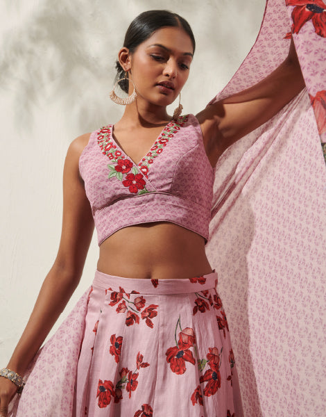 Floral Lehenga Set