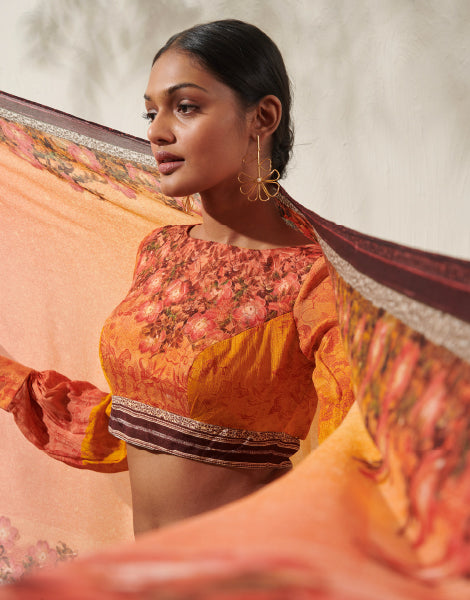 Ombre Floral Lehenga Set