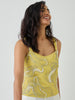 Embroidered Beaded Top - Yellow