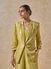 Embellished Blazer With Inner - Yellow
