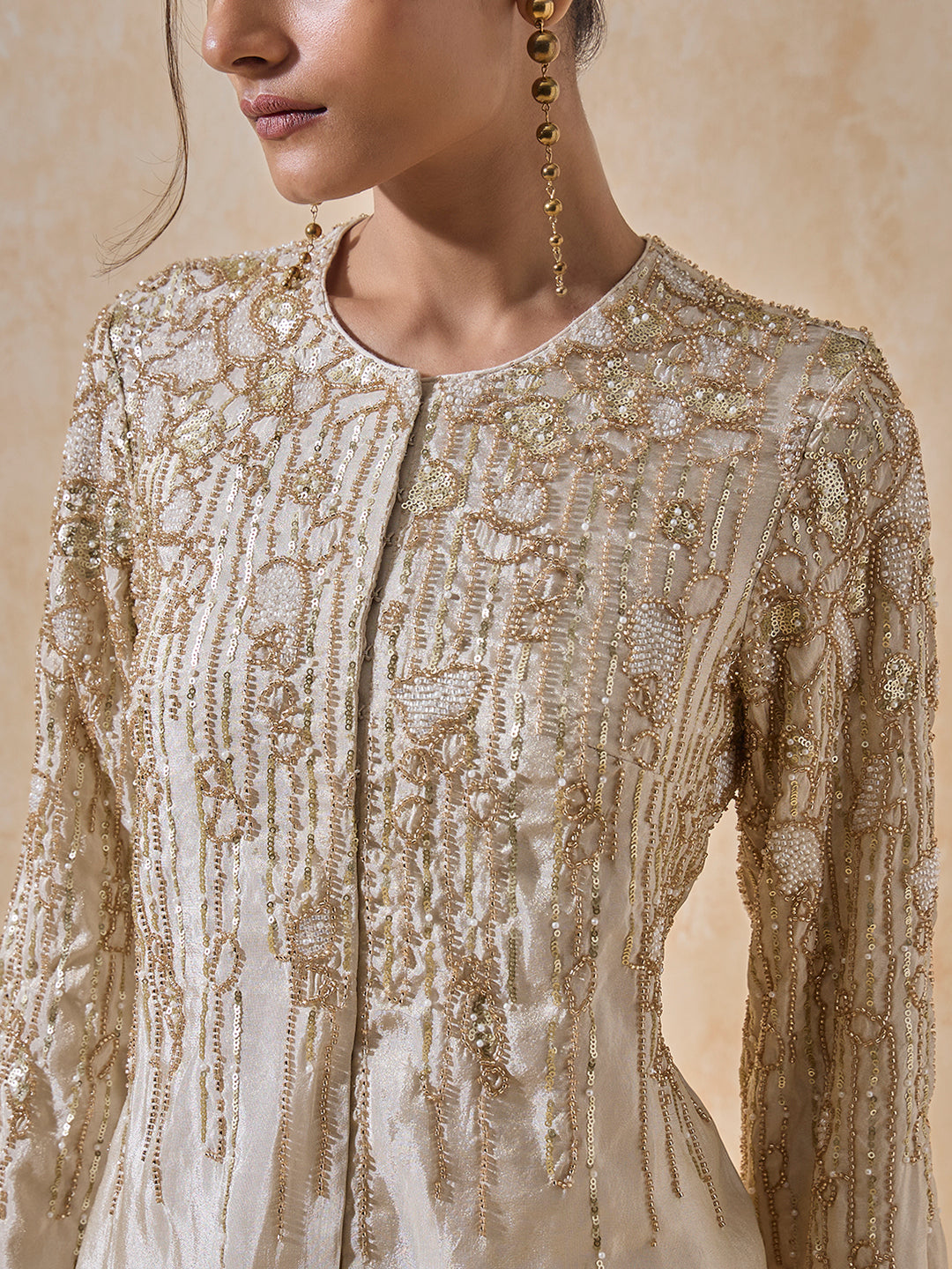 Embellished Co-Ord Set - Ivory