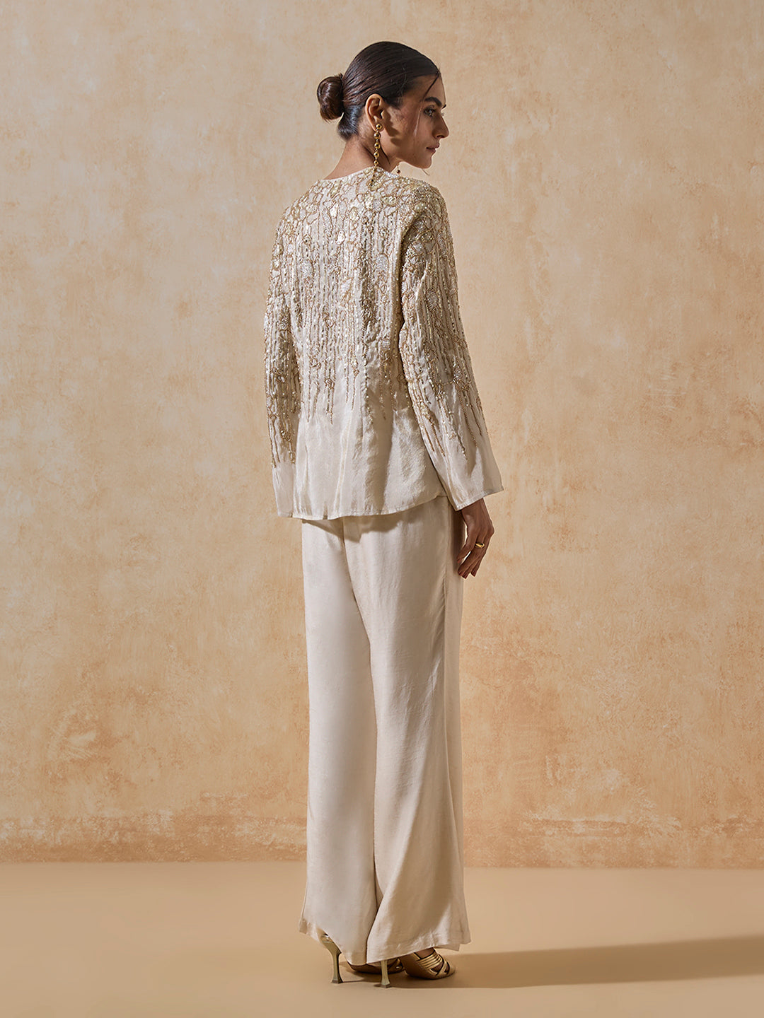 Embellished Co-Ord Set - Ivory