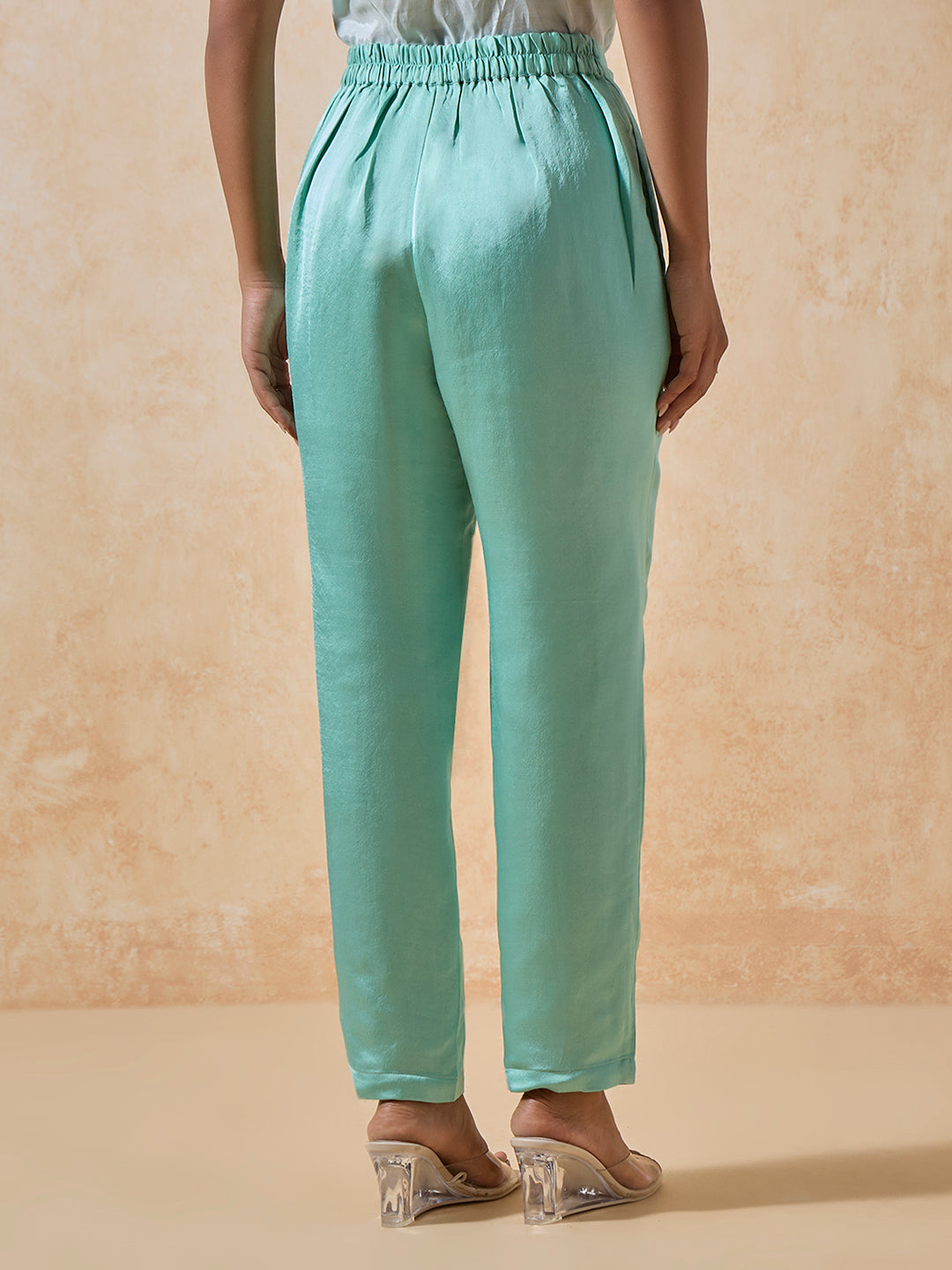 Straight-Leg Pants - Blue