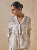 Drawstring Shirt With Camisole - Ivory