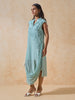 Draped Dress - Blue