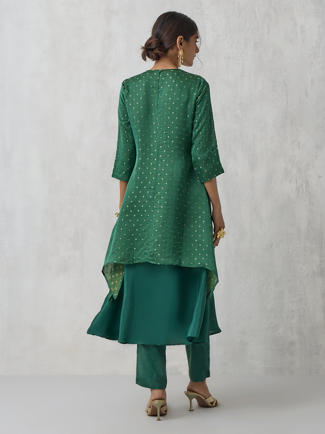 Embellished Kurta - Green