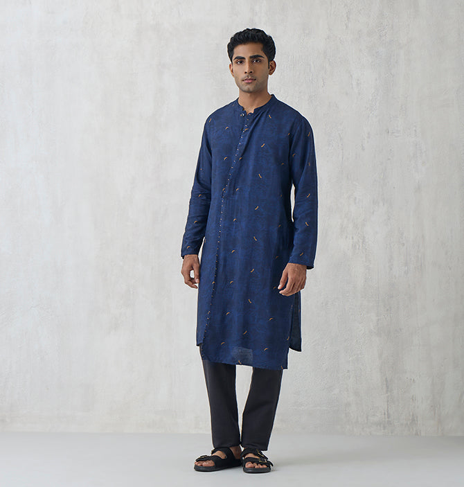 Asymmetric Kurta – Royal Blue