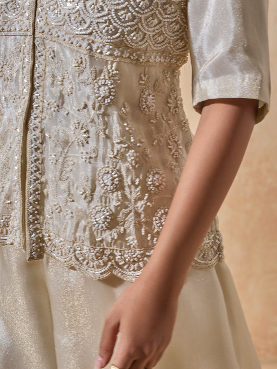 Embellished Top - Ivory