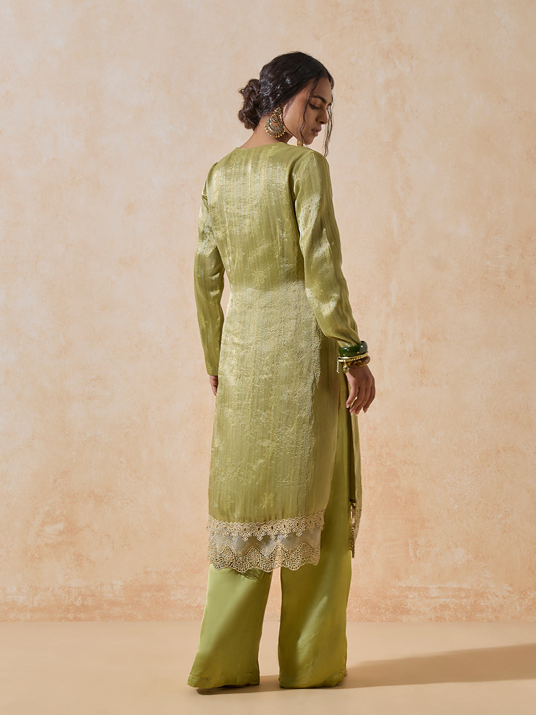 A-Line Kurta - Green