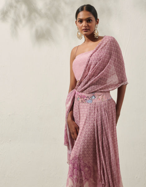 Printed Draped Saree