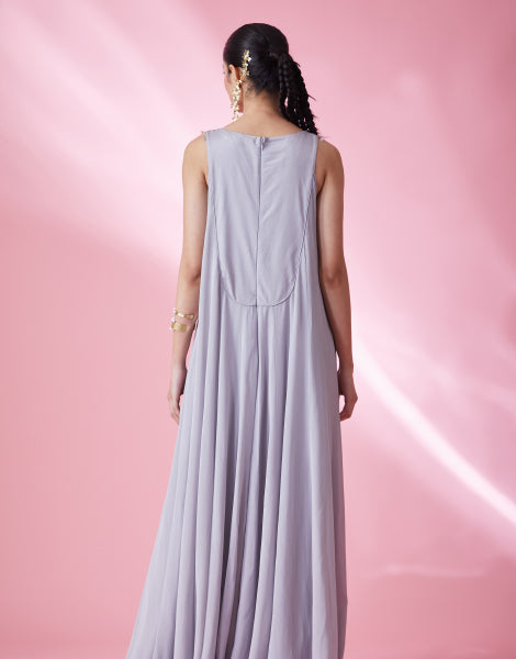 Embellished Dress with Slit