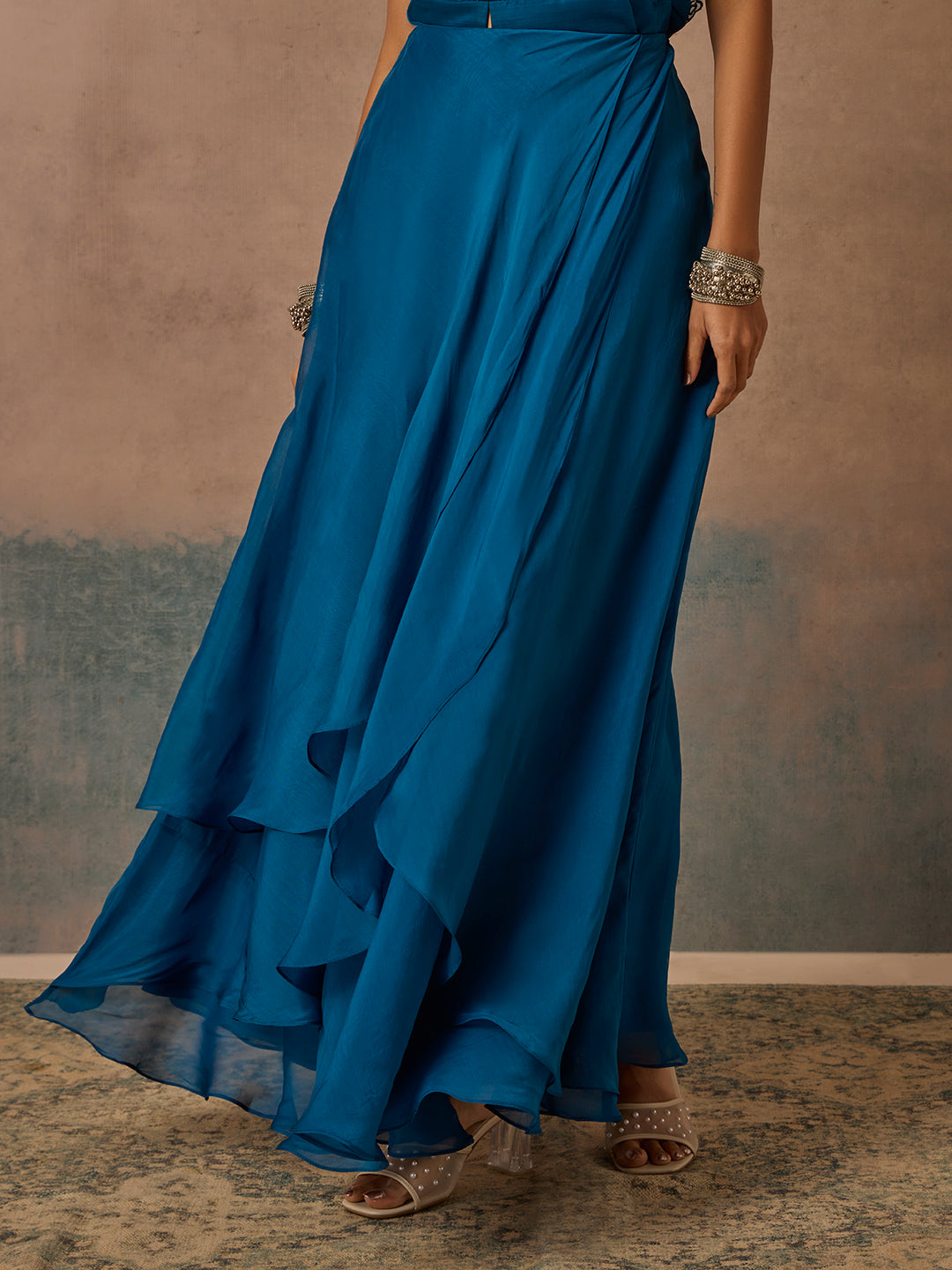 Organza Skirt - Blue