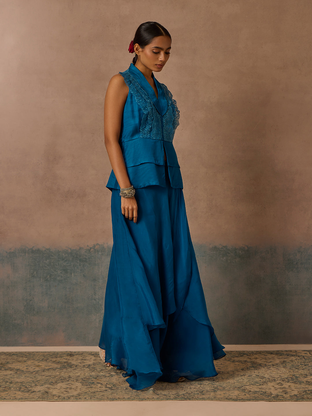 Organza Skirt - Blue