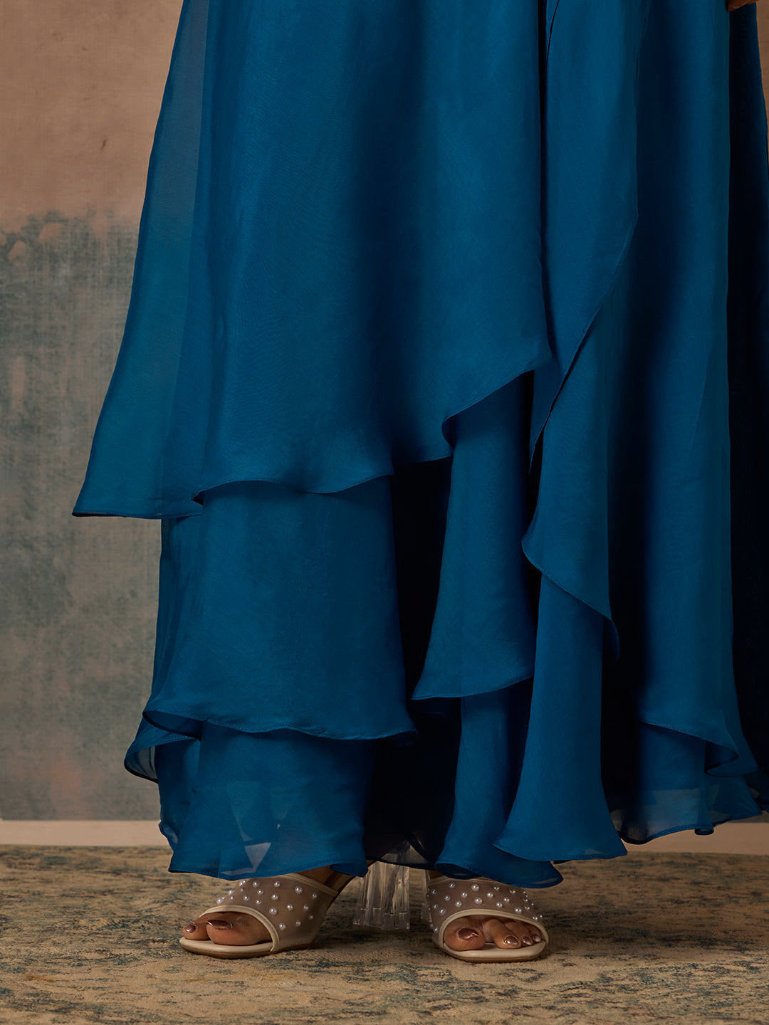 Organza Skirt - Blue