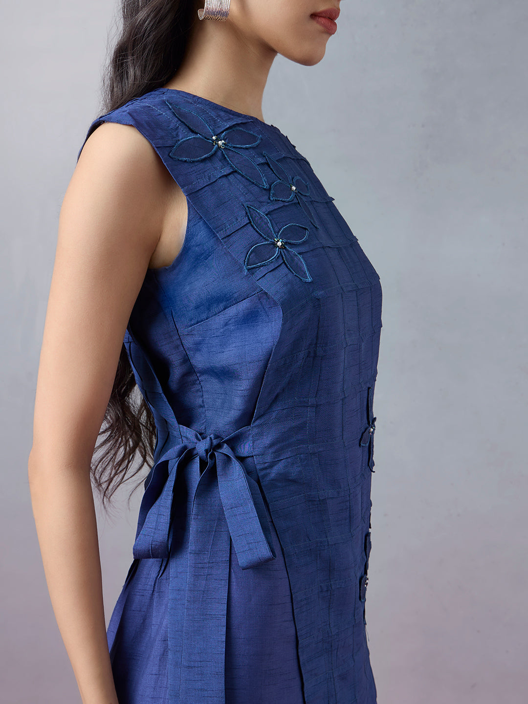 Tie-Up Detailed Top - Blue