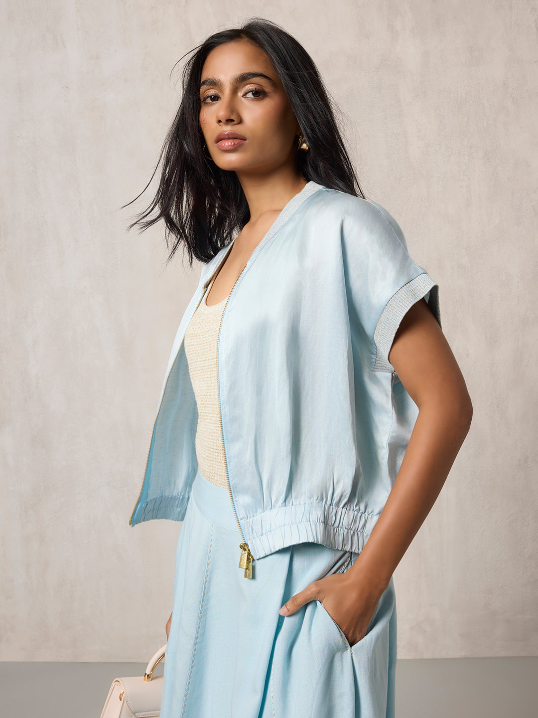 Solid Jacket - Light Blue