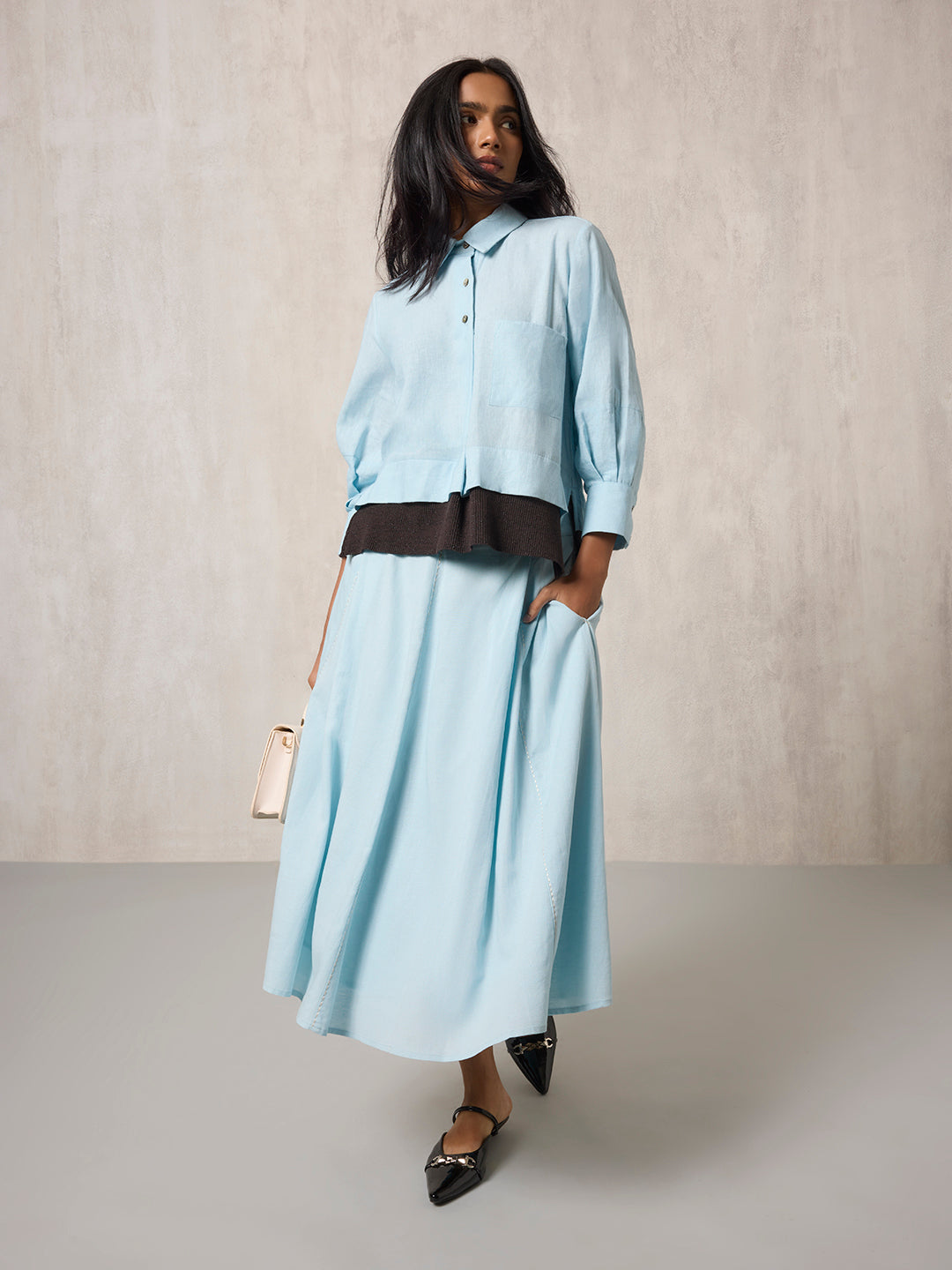 Solid Shirt - Light Blue