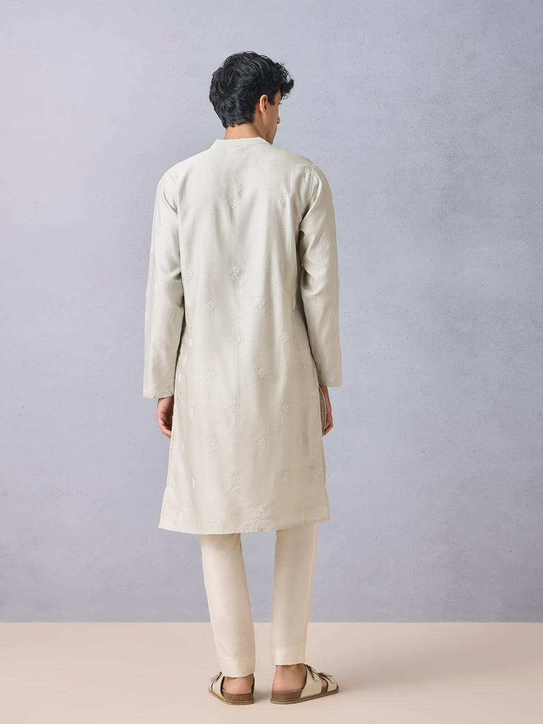 Embroidered Kurta - Ivory