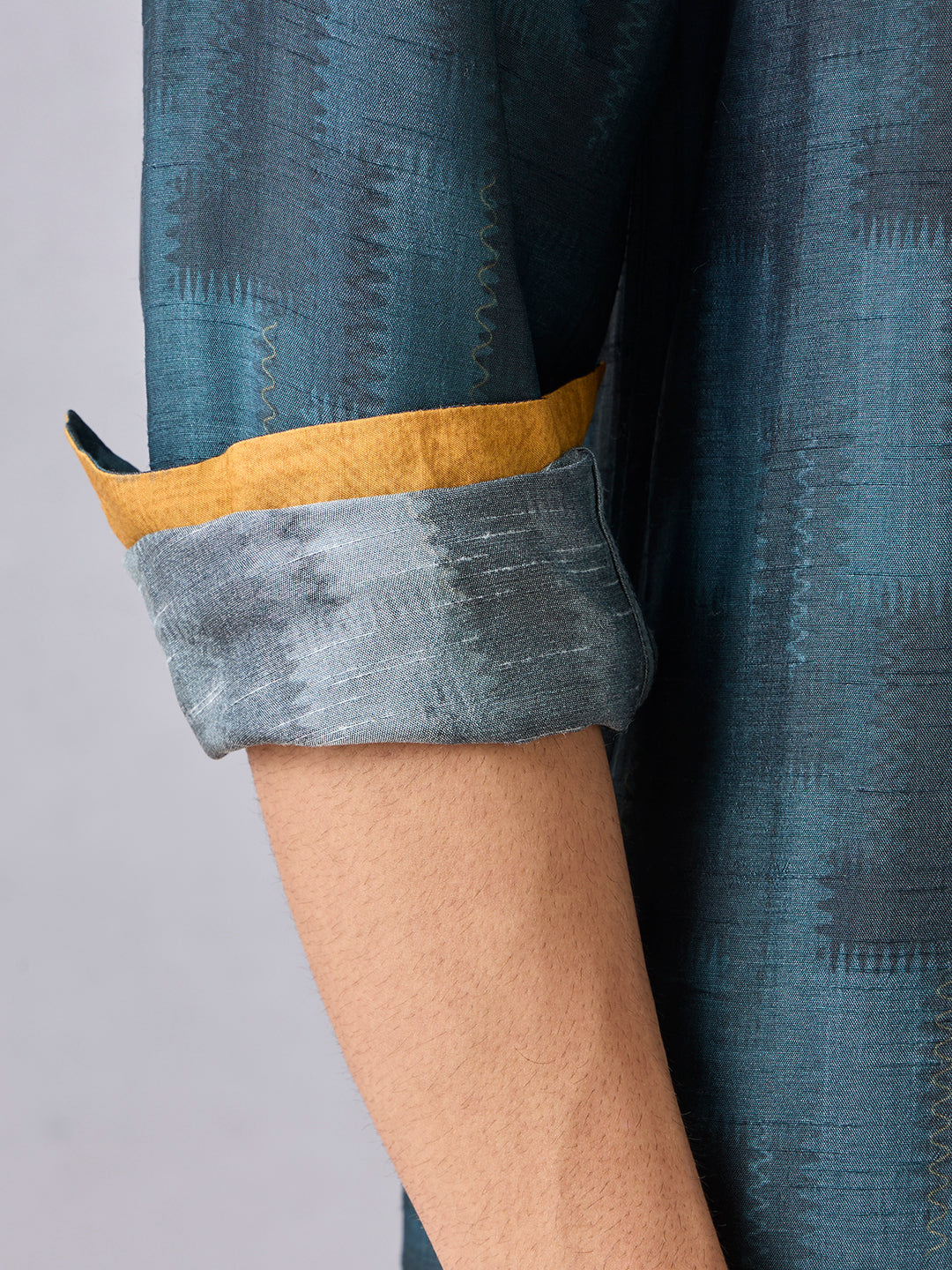 Printed Kurta - Teal