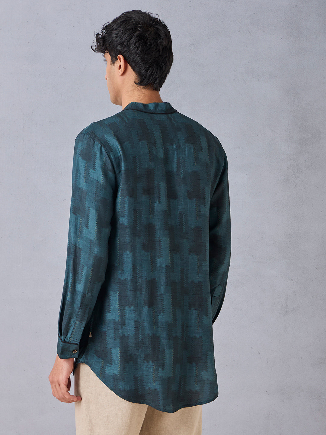 Printed Kurta - Teal
