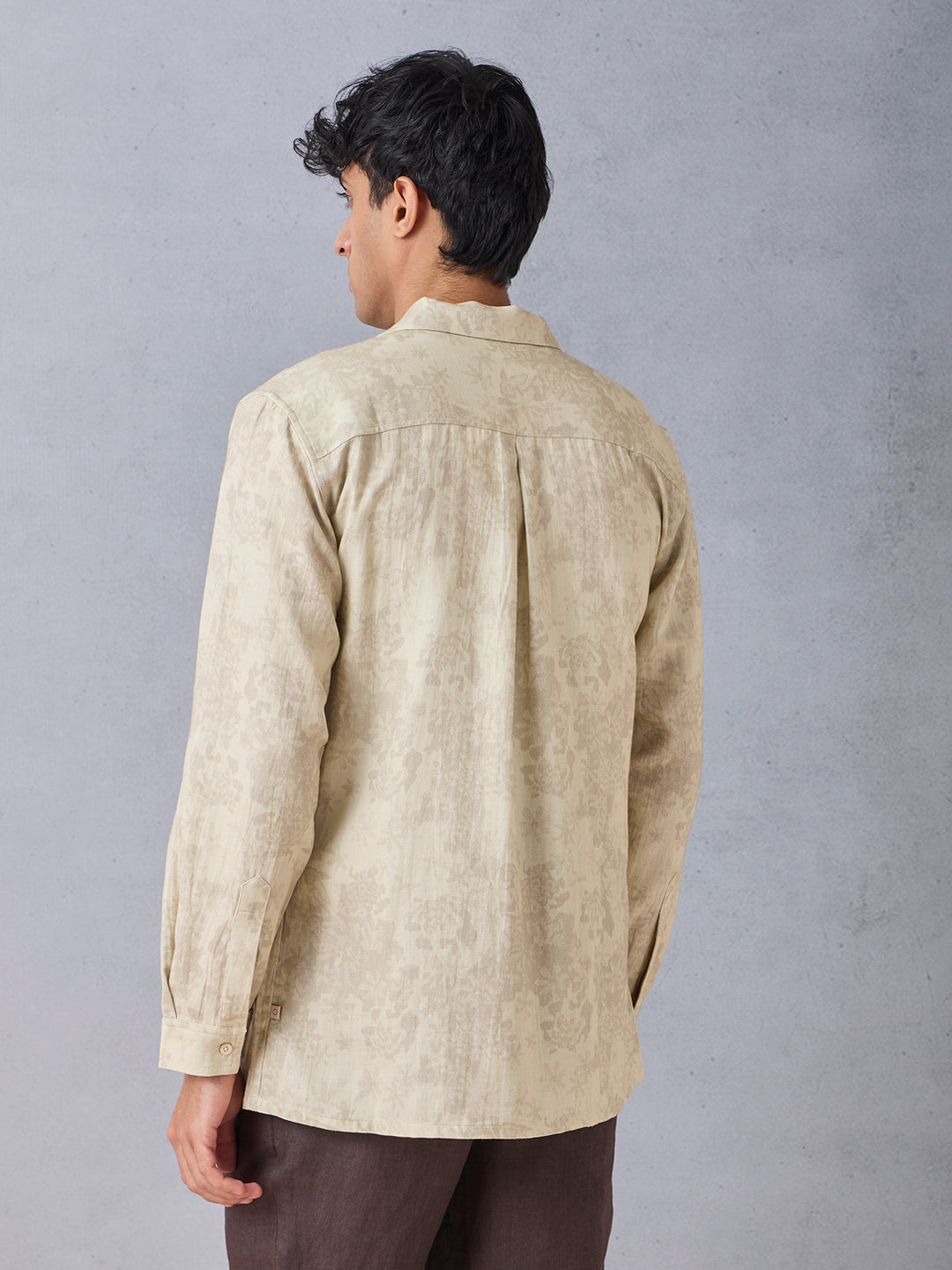 Printed Shirt - Beige