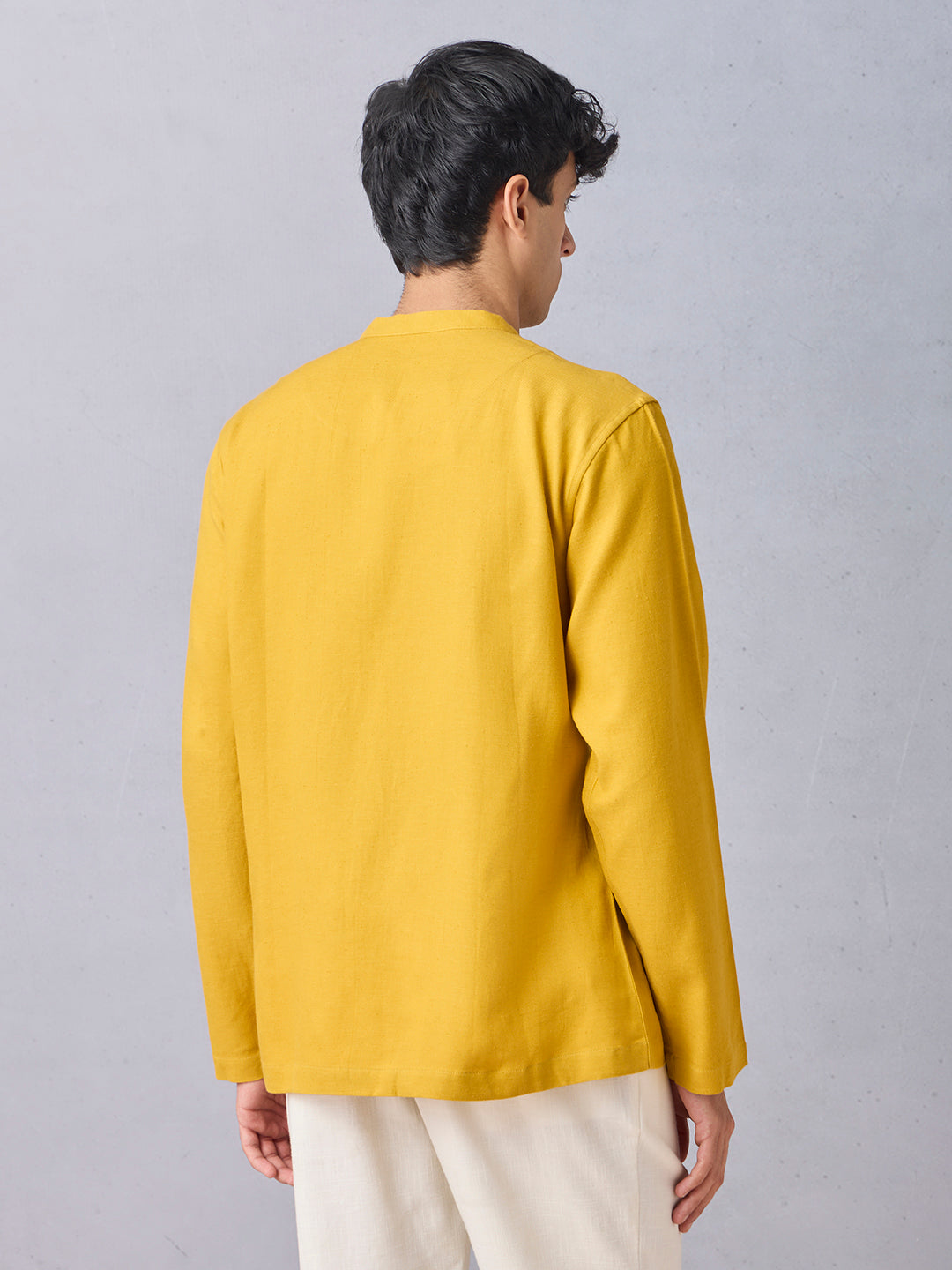 Embroidered Shirt - Yellow