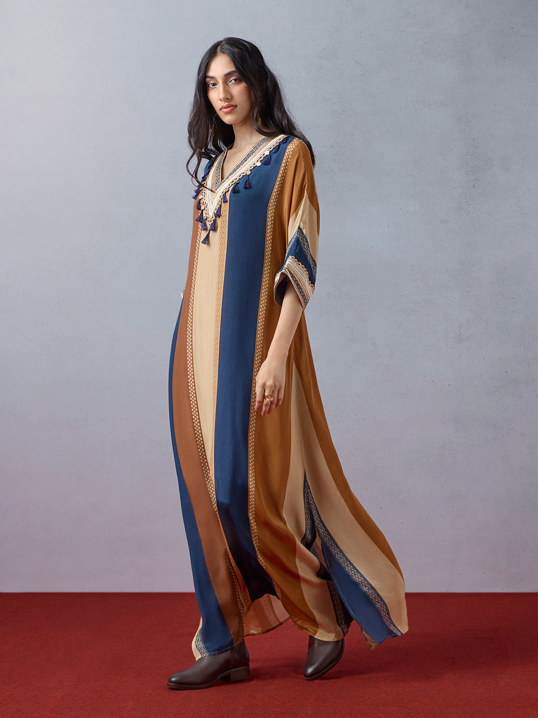 Colourblocked Kaftan - Multicolour