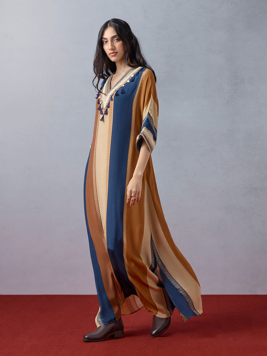 Colourblocked Kaftan - Multicolour