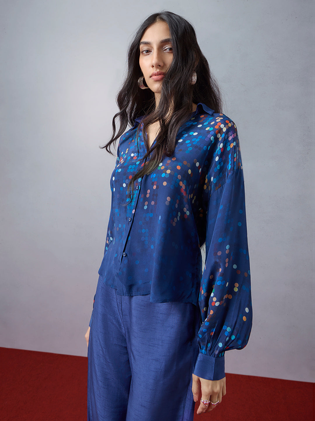 Printed Shirt - Blue