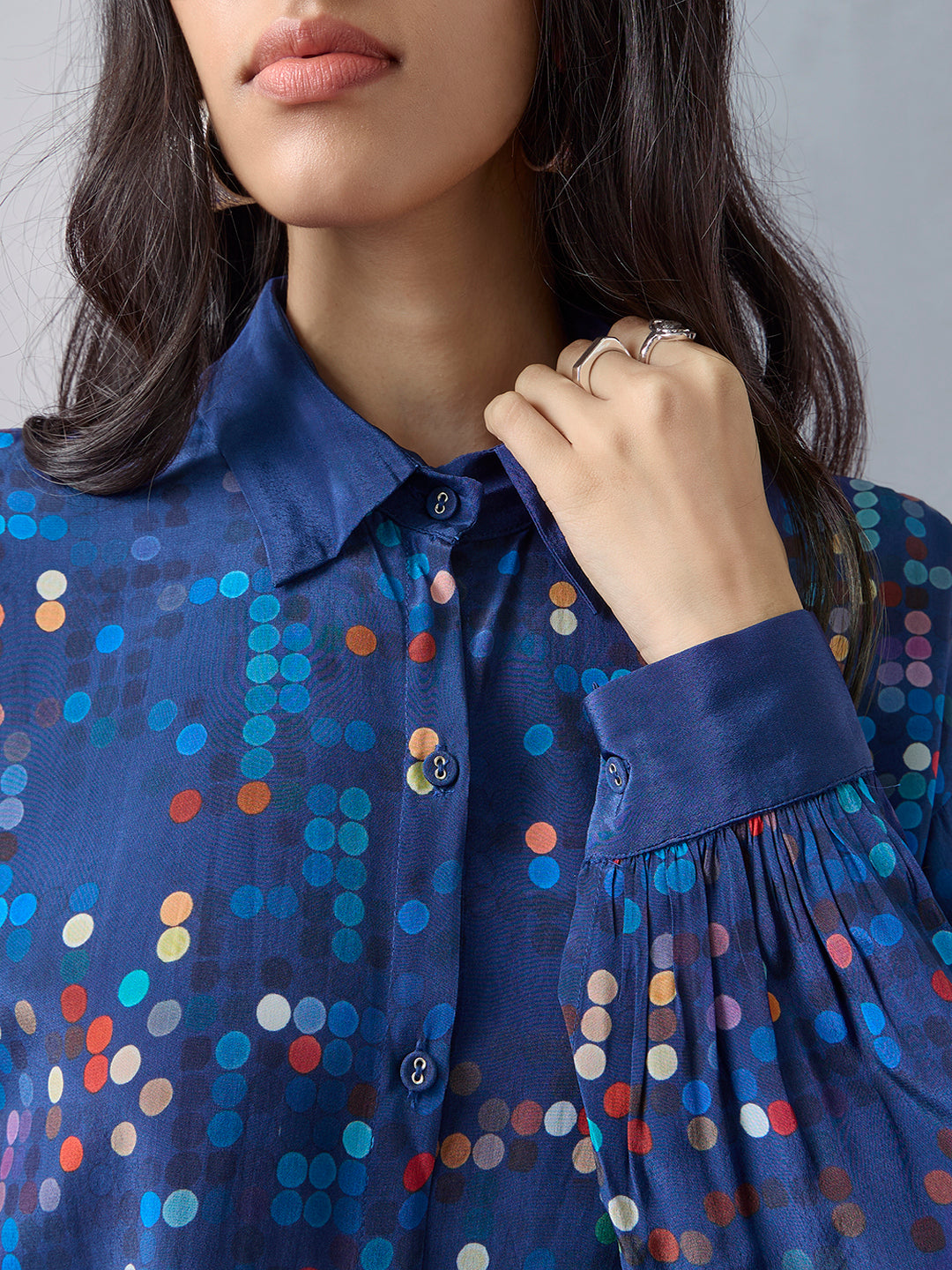 Printed Shirt - Blue