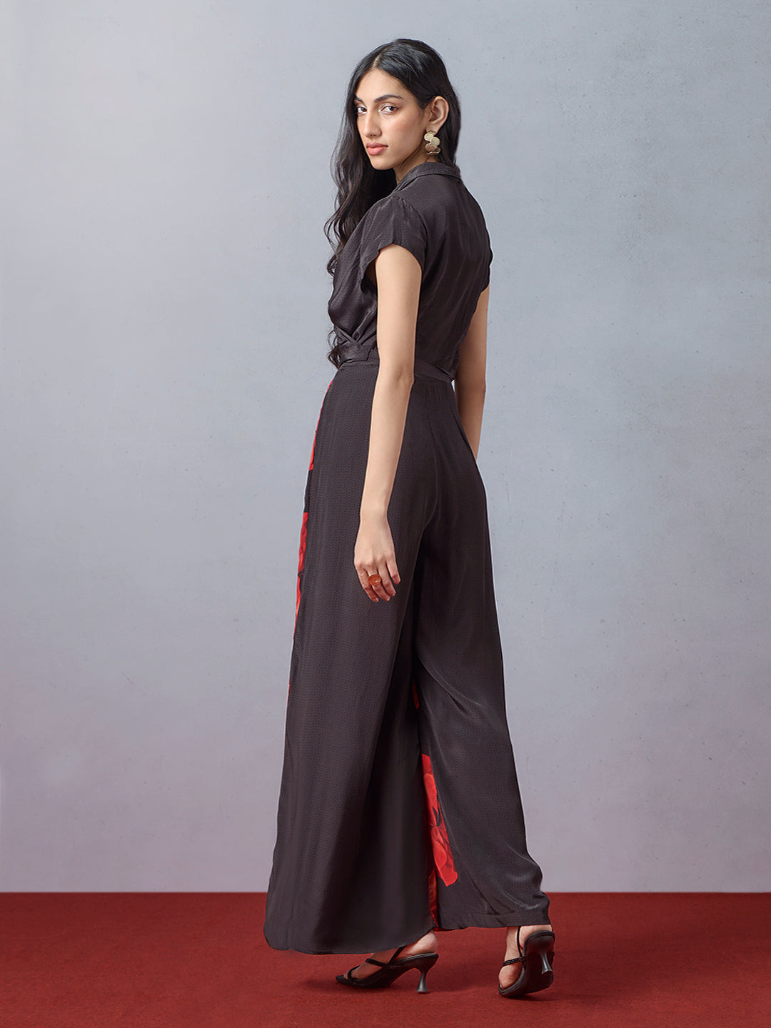 Floral Jumpsuit - Black