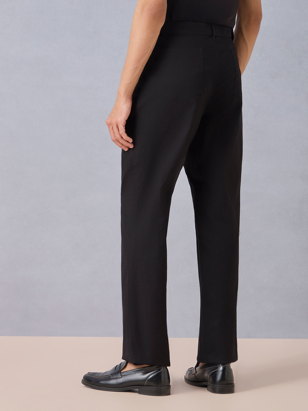 Solid Trousers - Black