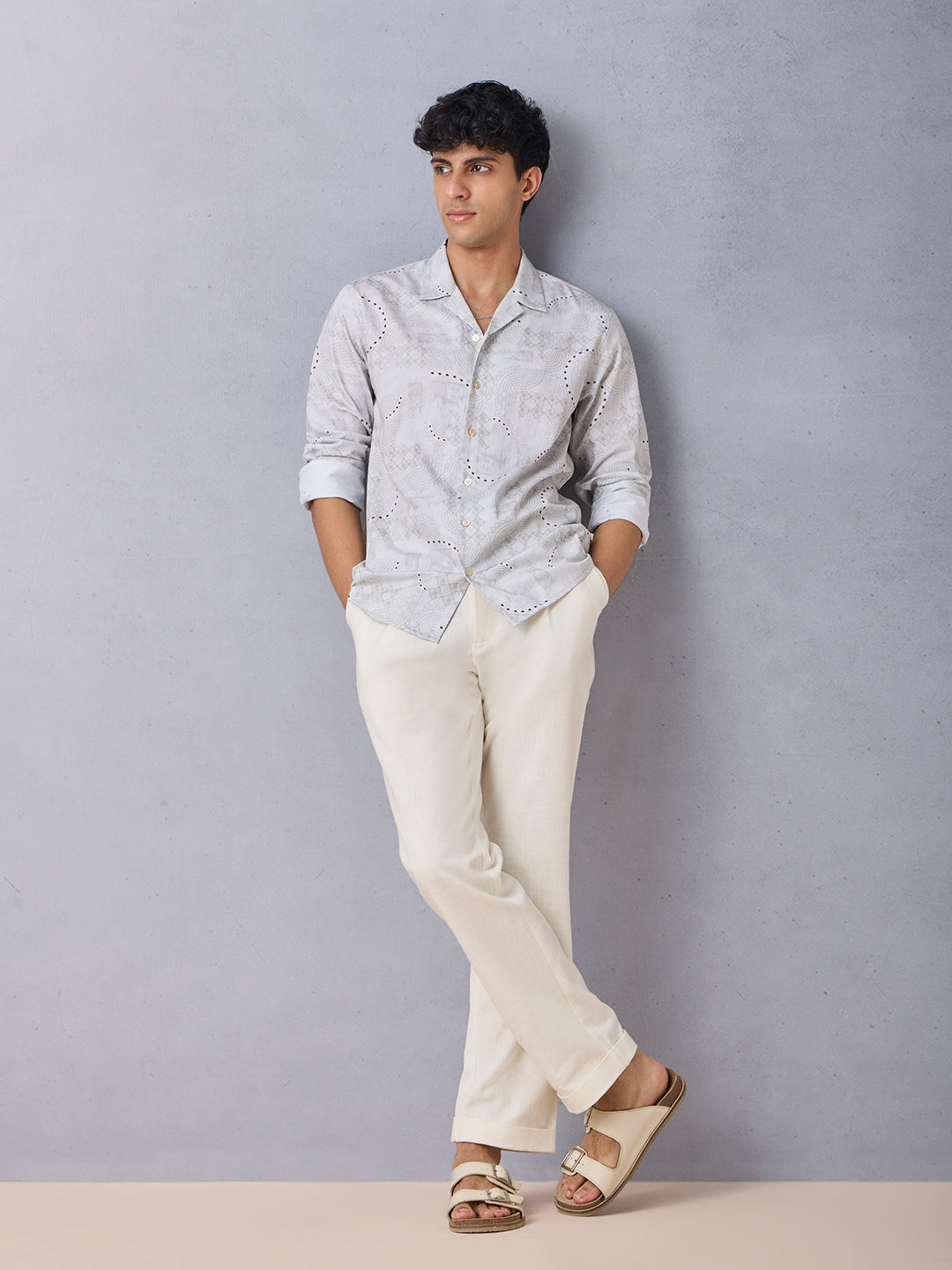 Printed Shirt - Grey