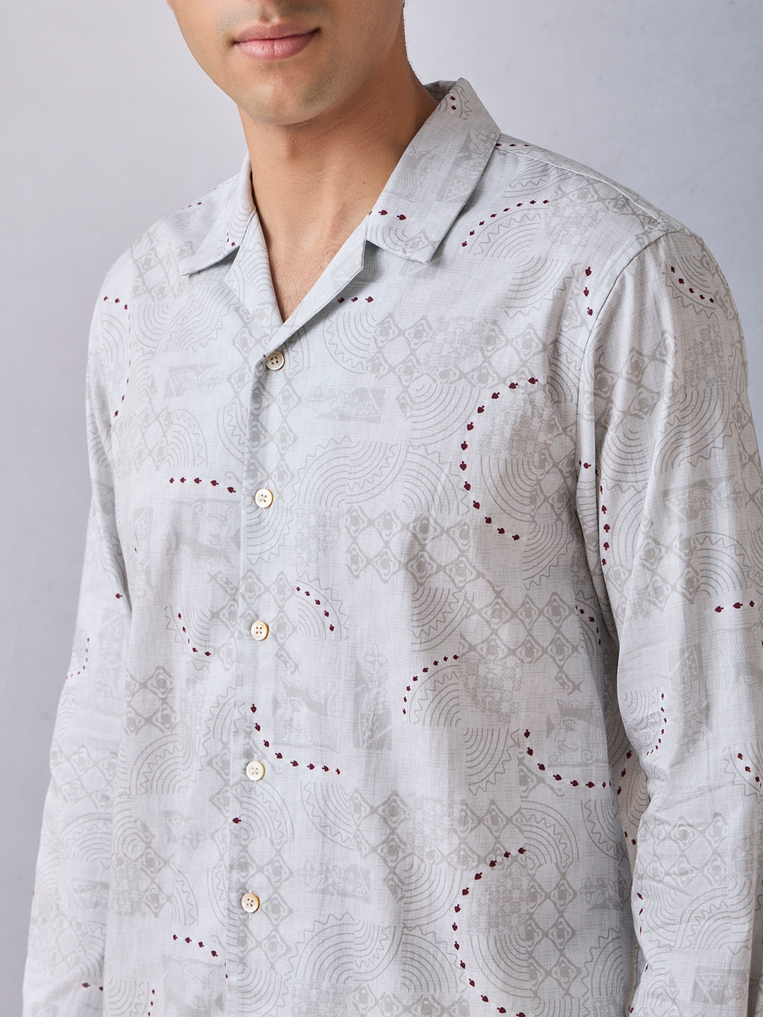 Printed Shirt - Grey
