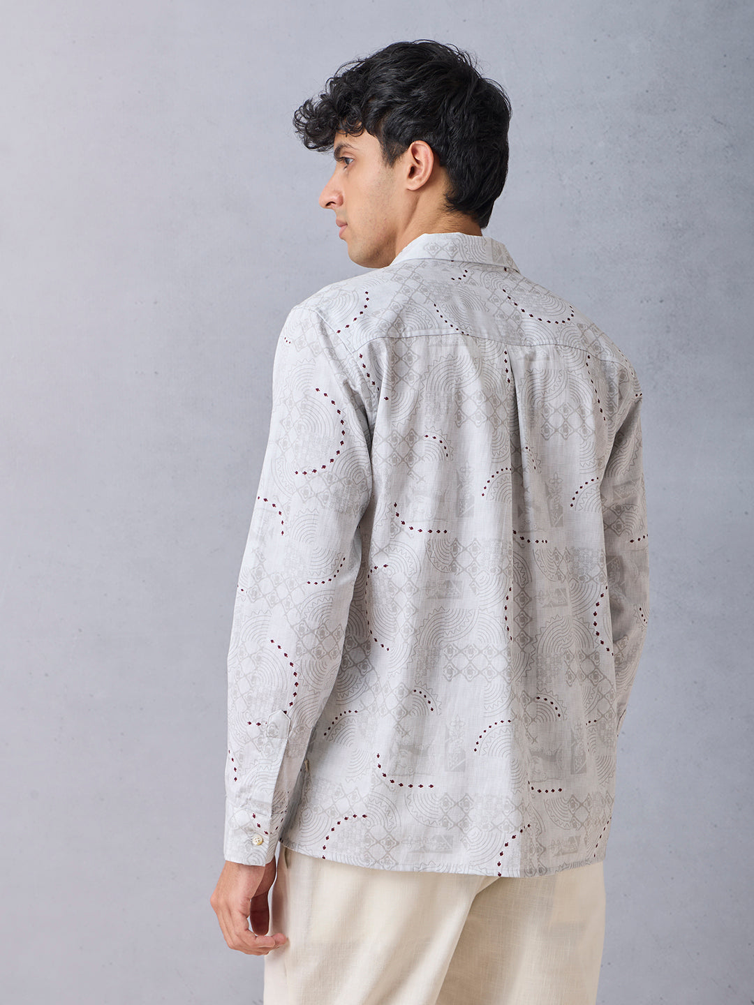 Printed Shirt - Grey