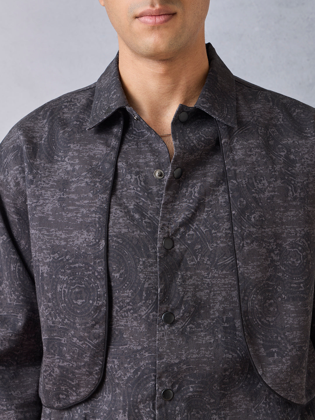 Printed Jacket - Black