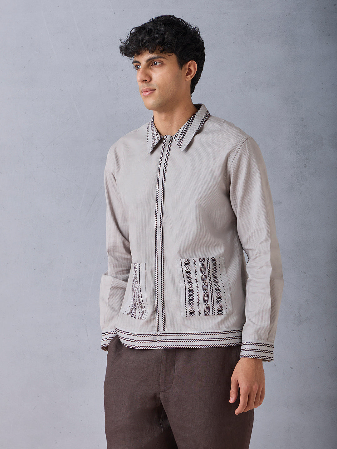 Printed Shirt - Grey