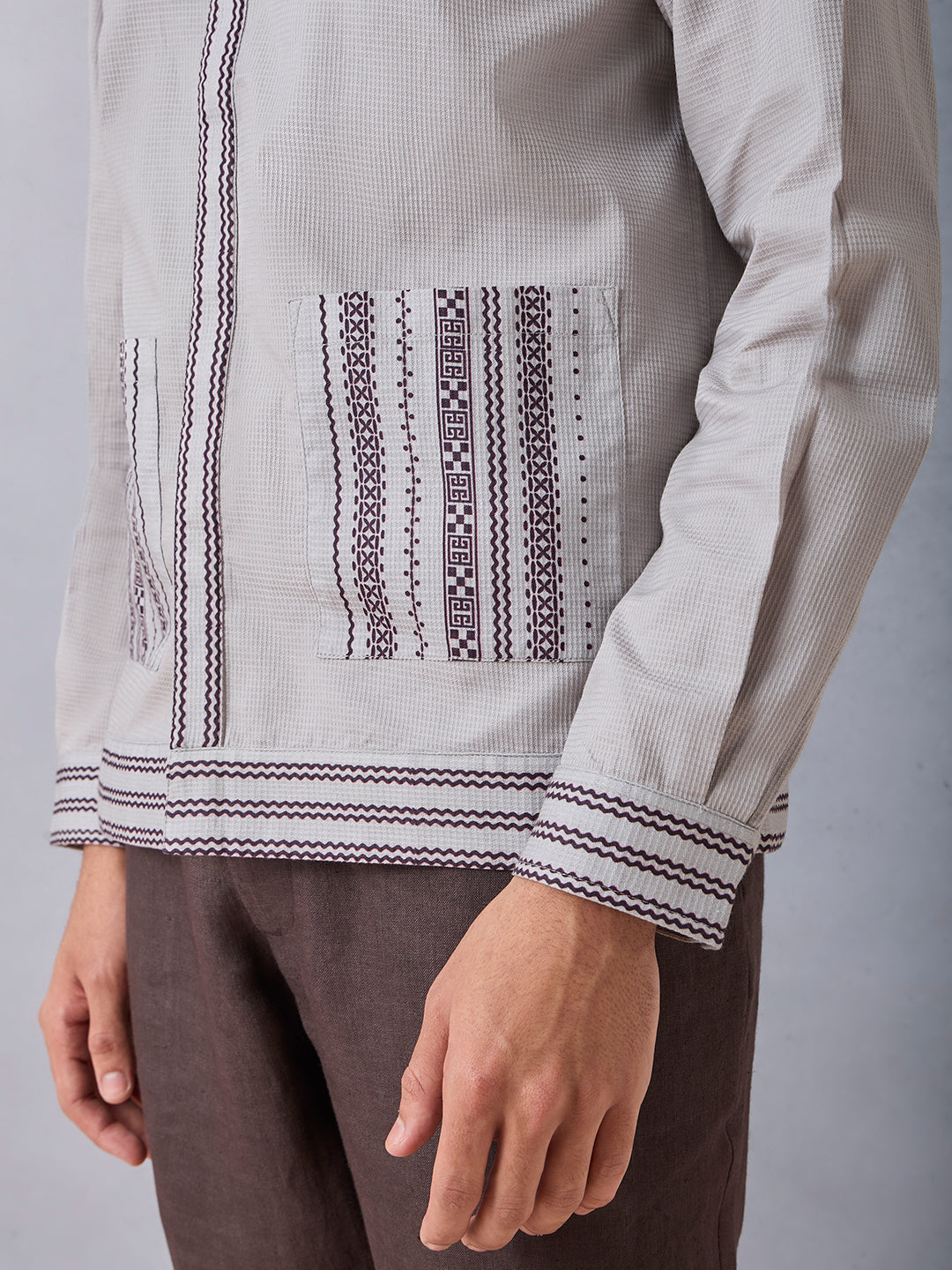 Printed Shirt - Grey