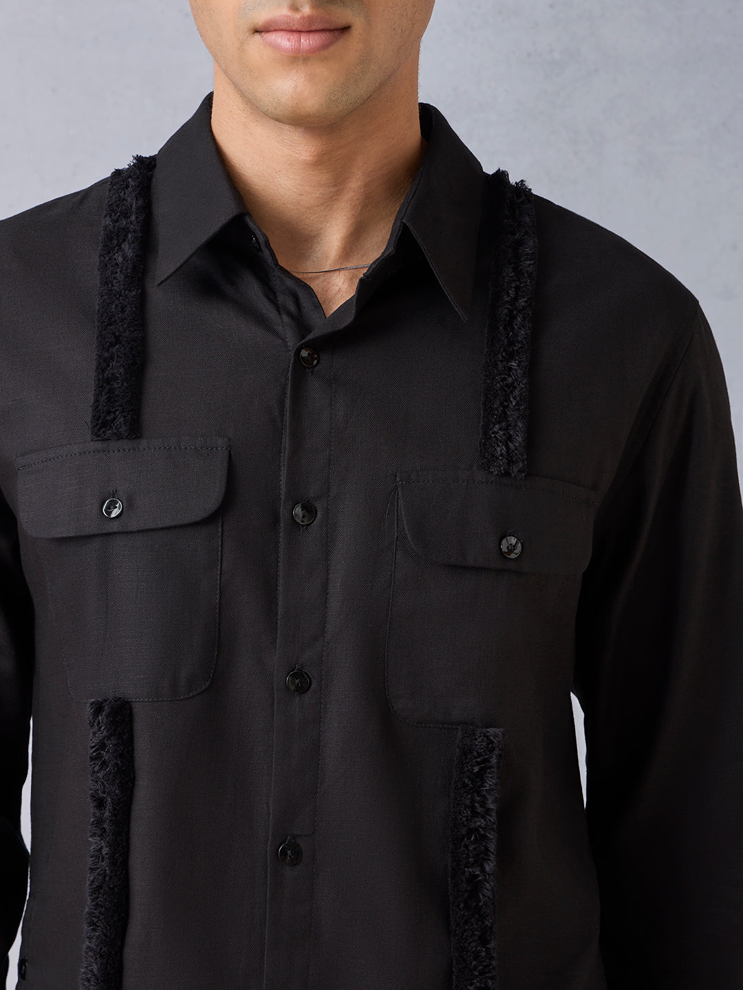 Textured Shirt - Black