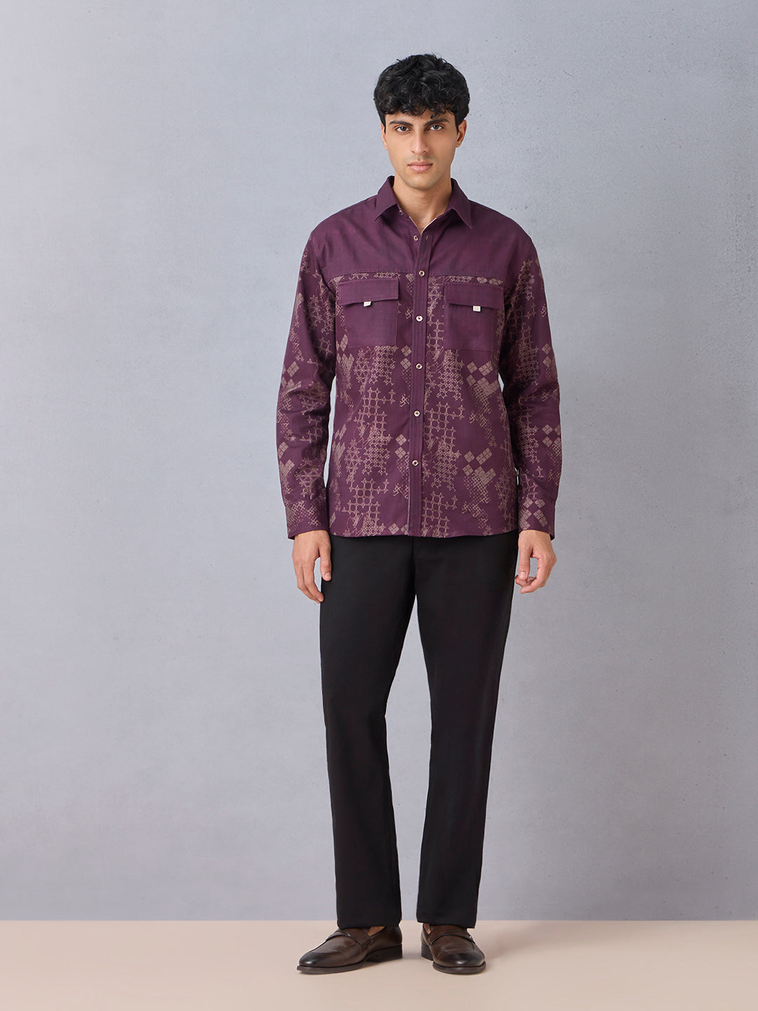 Printed Shirt - Purple