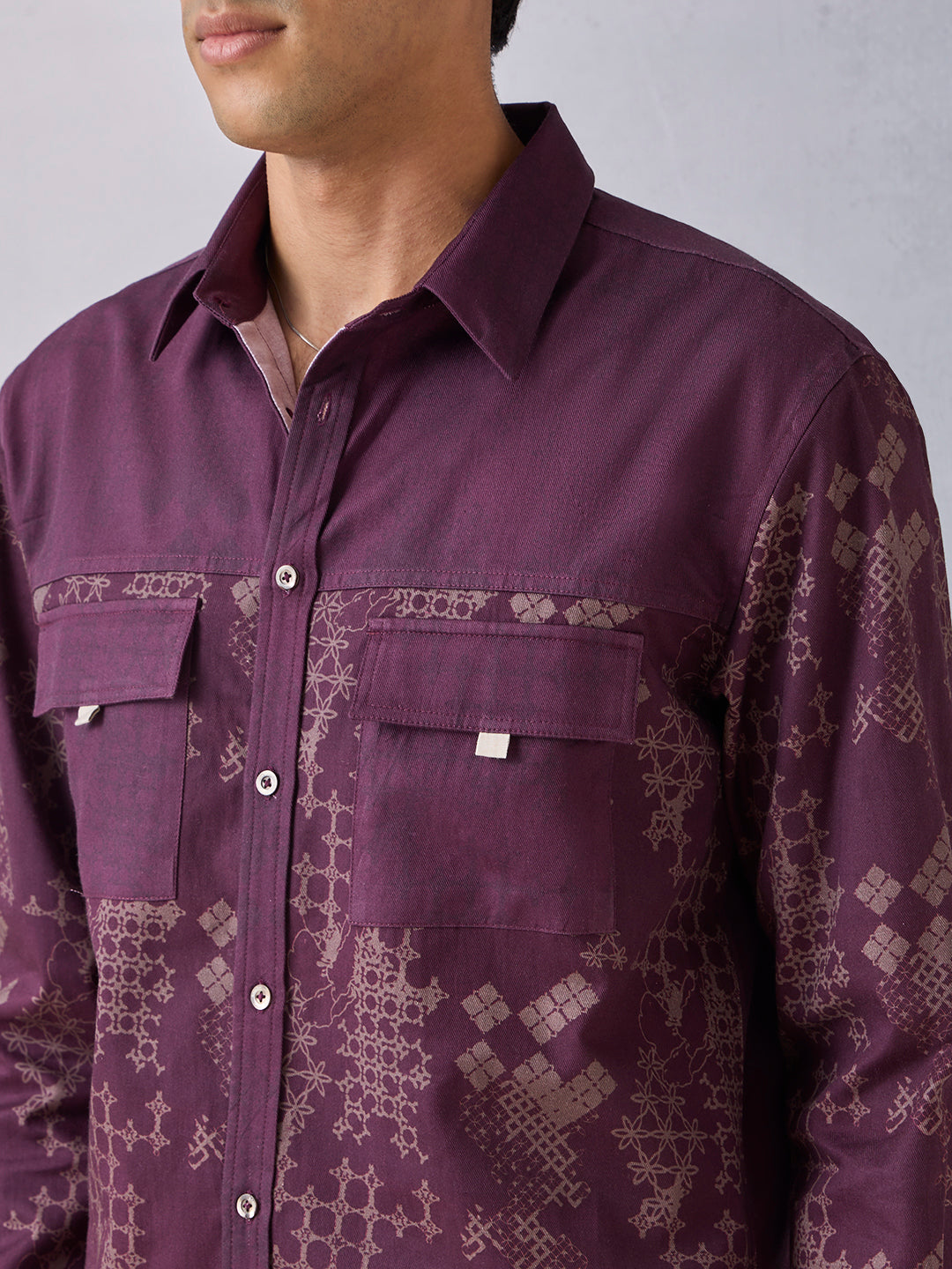 Printed Shirt - Purple