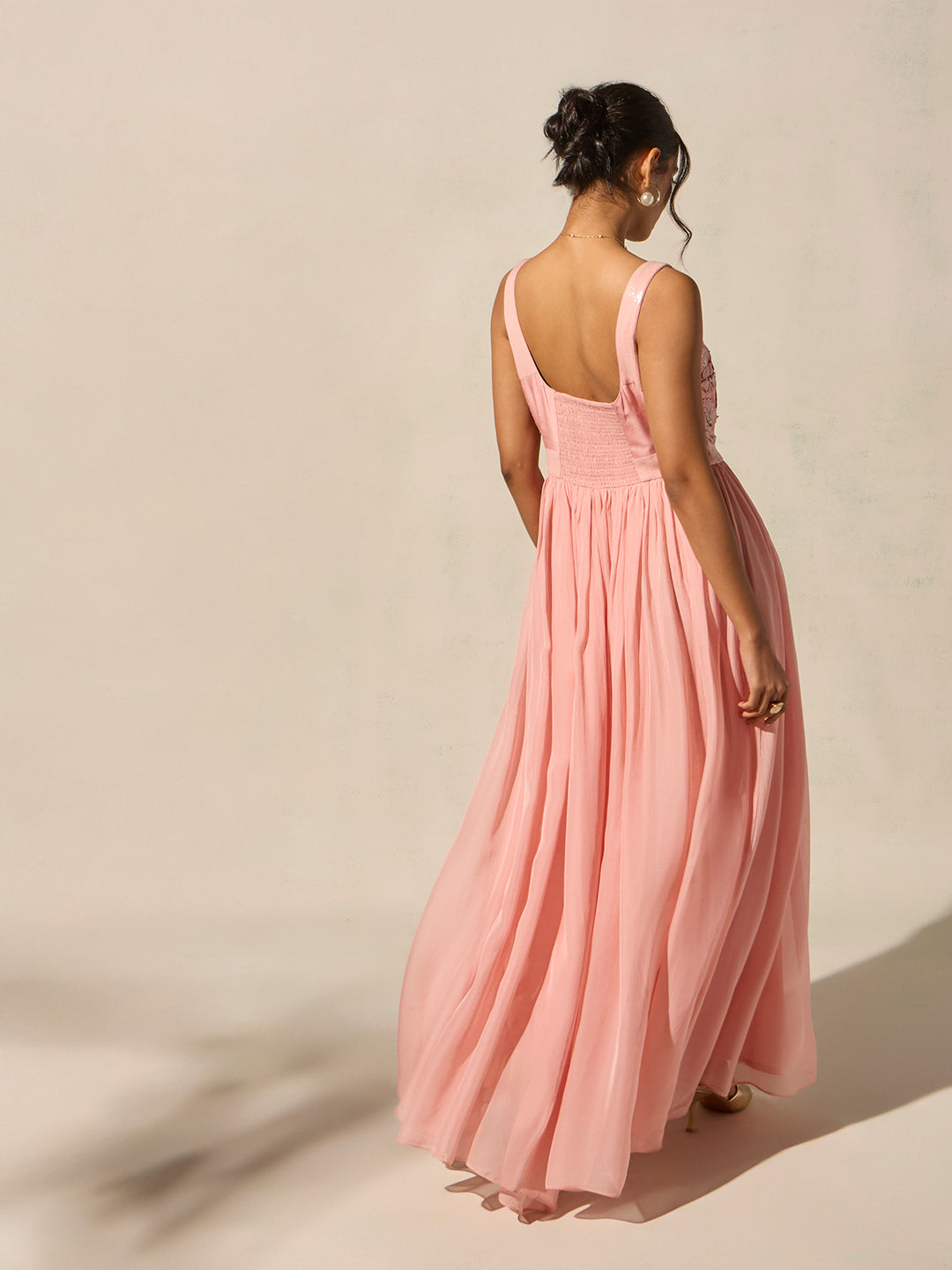 Floral Maxi Dress - Pink