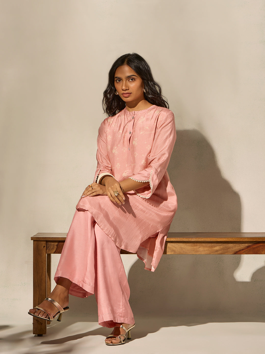 Printed Kurta - Pink