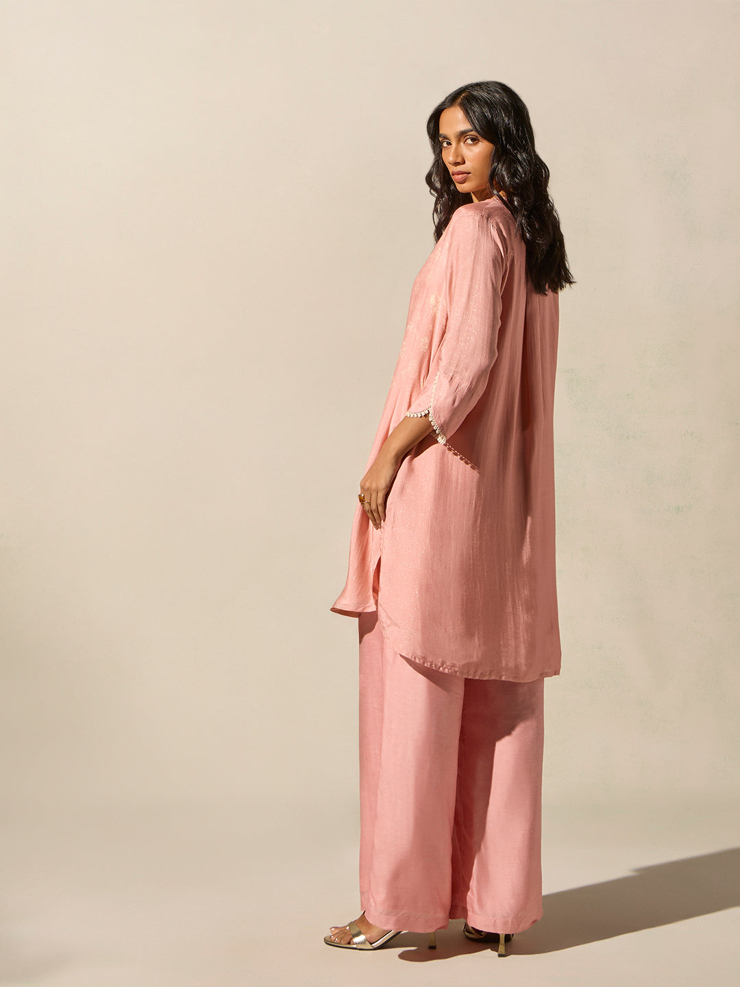 Printed Kurta - Pink