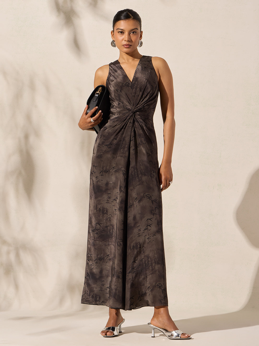 Printed Jumpsuit - Black
