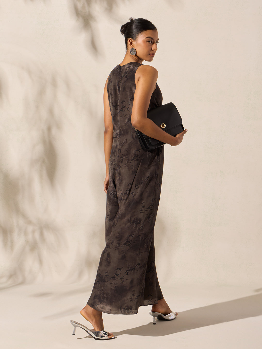 Printed Jumpsuit - Black