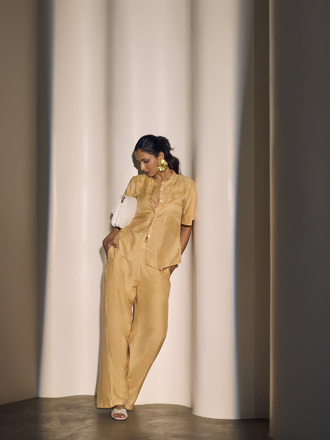 Self-Patterned Top - Cream