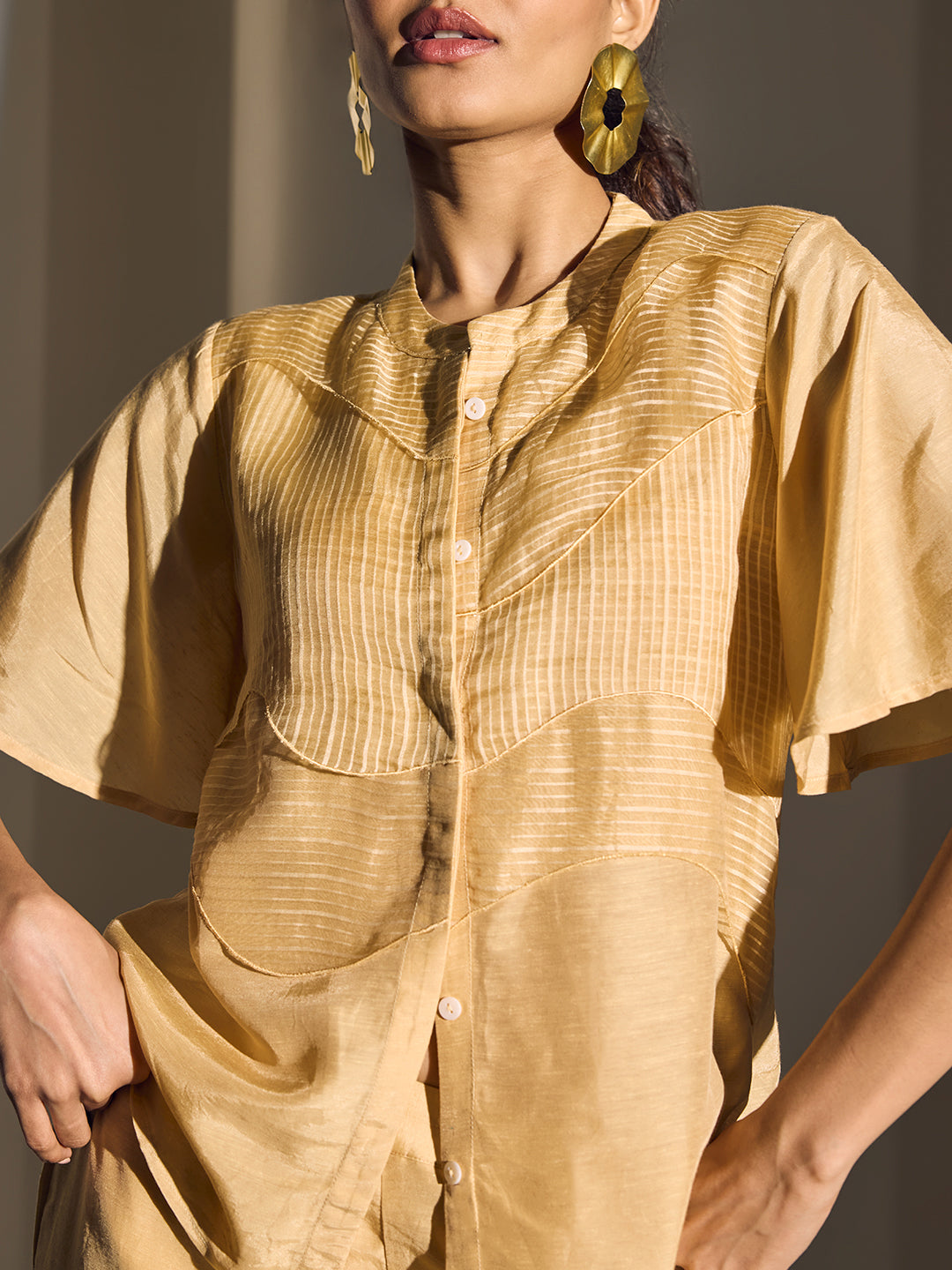 Self-Patterned Top - Cream