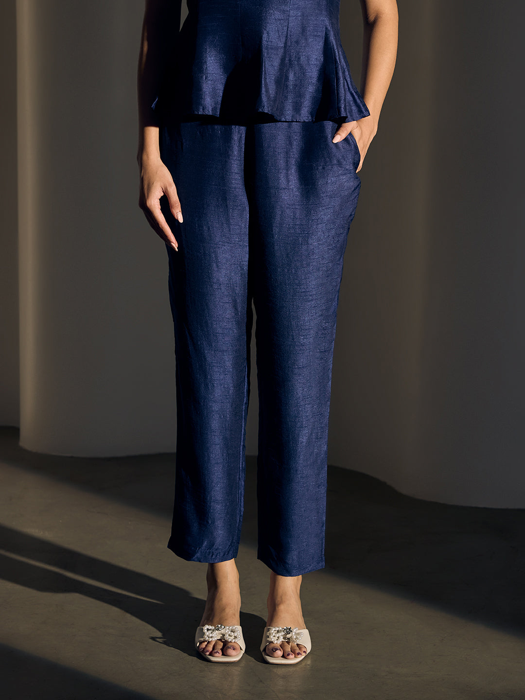 Tapered Pants - Navy